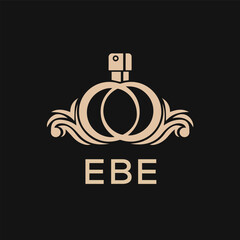 Obraz premium EBE Letter logo design template vector. EBE Business abstract connection vector logo. EBE icon circle logotype. 