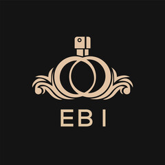 Obraz premium EBI Letter logo design template vector. EBI Business abstract connection vector logo. EBI icon circle logotype. 