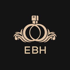 EBH Letter logo design template vector. EBH Business abstract connection vector logo. EBH icon circle logotype.
