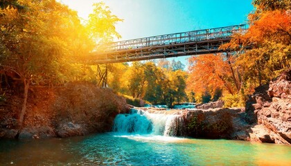 bridge in autumn
