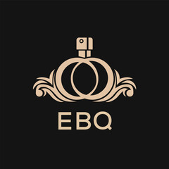 Obraz premium EBQ Letter logo design template vector. EBQ Business abstract connection vector logo. EBQ icon circle logotype. 