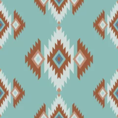 Photo sur Plexiglas Style bohème Ethnic boho seamless pattern. Tribal pattern. Folk motif. Textile rapport.