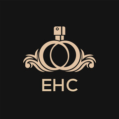Fototapeta premium EHC Letter logo design template vector. EHC Business abstract connection vector logo. EHC icon circle logotype. 