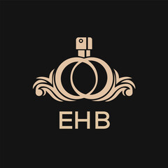 EHB Letter logo design template vector. EHB Business abstract connection vector logo. EHB icon circle logotype.
