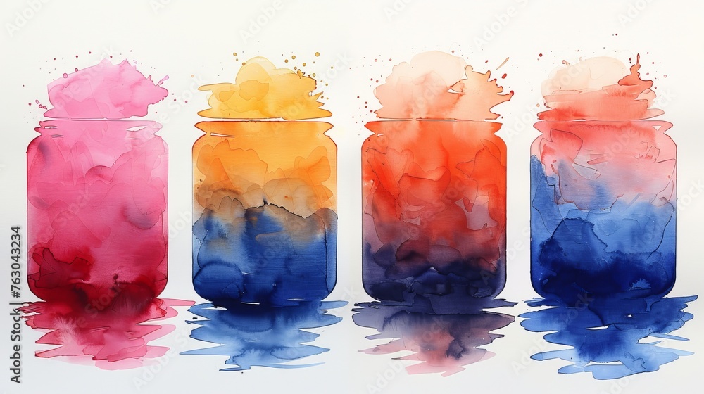 Poster This set of watercolor blots is perfect for your project. You can use it for Save the Date, postcards, banners, and logos.