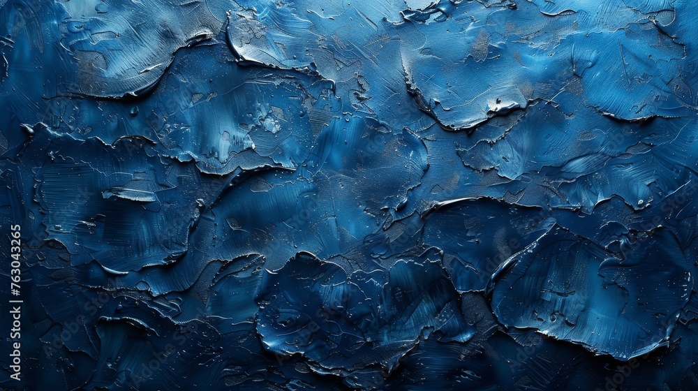Poster Background with abstract texture on blue canvas