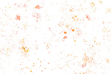 背景素材_水彩スパッタリング_オレンジ