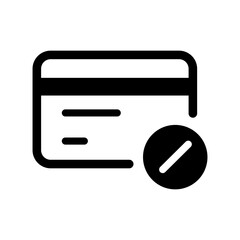 Card Payment Failed icon vector