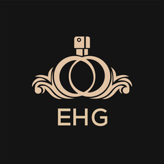 Obraz premium EHG Letter logo design template vector. EHG Business abstract connection vector logo. EHG icon circle logotype. 