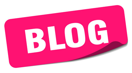 blog sticker. blog label