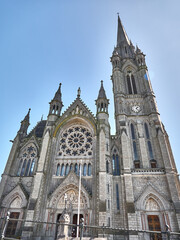 Fototapeta na wymiar Old catholic cathedral building in Ireland. Christian church, ancient gothic architecture
