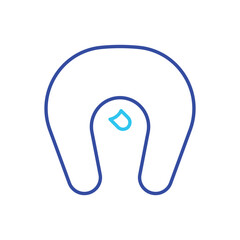 Obraz premium two color Neck Pillow vector icon