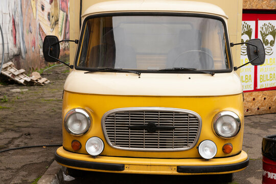 Minsk, Belarus - September 30, 2020: German vintage van Barkas B1000