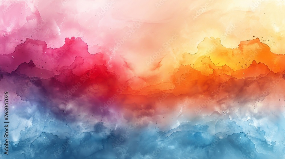 Poster an abstract watercolor background with bright colors. this design is suitable for business cards and