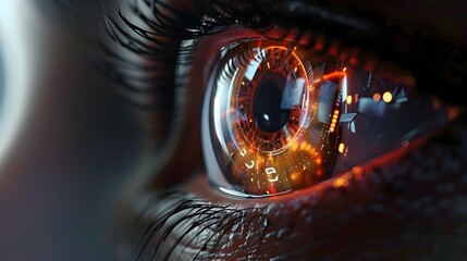 Fototapeta na wymiar Bionic Eye Implant