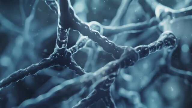 A detailed view of a metastructures composed of interconnected beams and membranes capable of changing its physical properties on demand and actively controlling sound waves