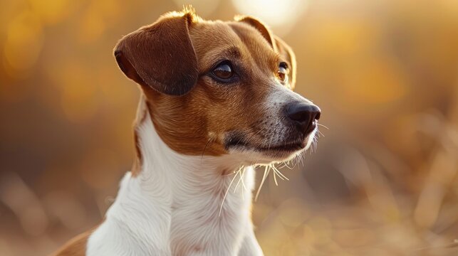 Portrait Jack Russel Dachshund Cross Dog, Banner Image For Website, Background, Desktop Wallpaper