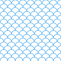 Blue fish scales pattern. fish scales pattern. fish scales seamless pattern. Decorative elements, clothing, paper wrapping, bathroom tiles, wall tiles, backdrop, background.