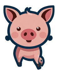 Fototapeta premium cartoon pig