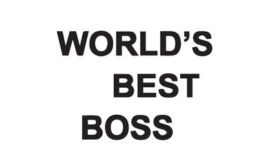 World's Best Boss vector file download | Any changes can be possible