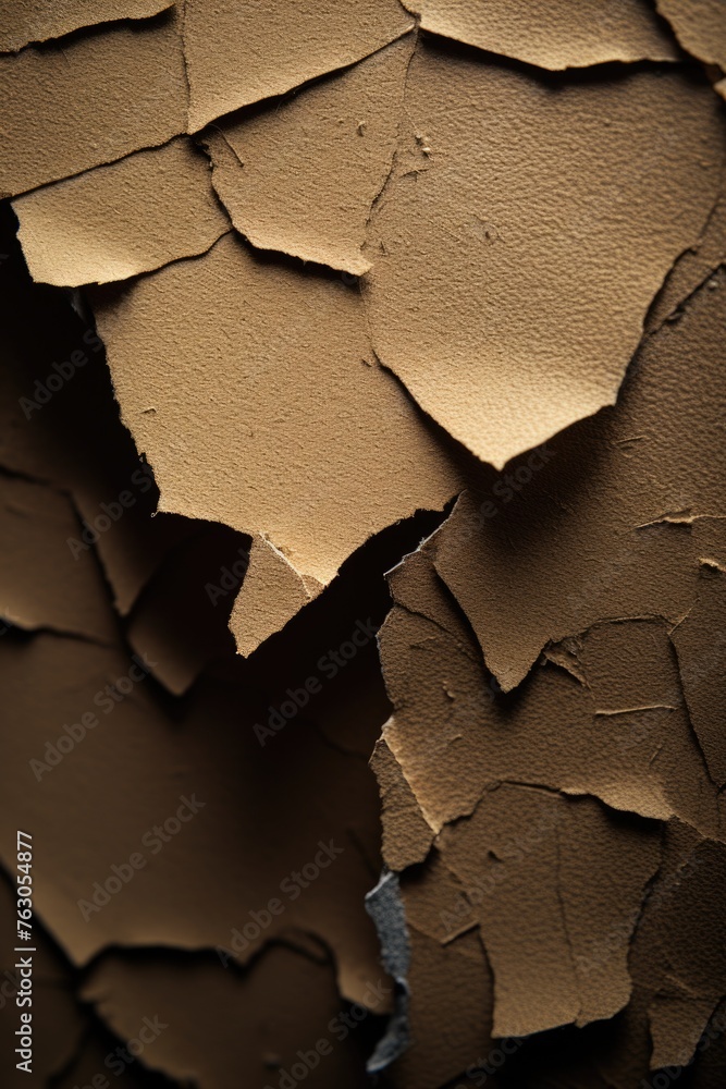 Poster detailed close up of a wall with peeling paint. suitable for background use