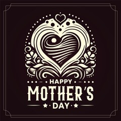 Card of Happy Mothers Day.