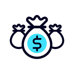 Money Bag design icon vector