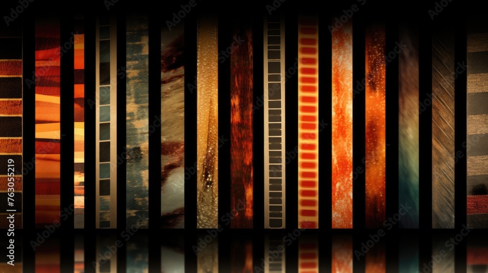 Poster a bookshelf filled with numerous books, ideal for educational or library concepts