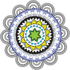 This is simple and vector Mandala background and it is editable.