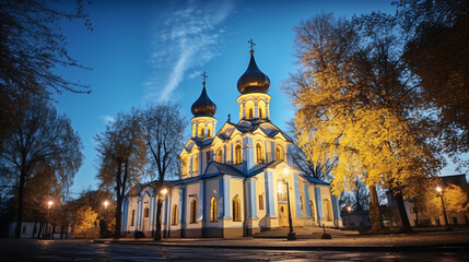 Moldova. Chisinau. Cathedral church of Nativity - obrazy, fototapety, plakaty