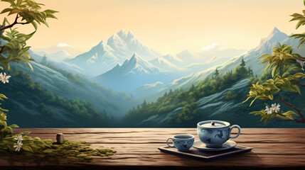 Oolong tea background .. - obrazy, fototapety, plakaty