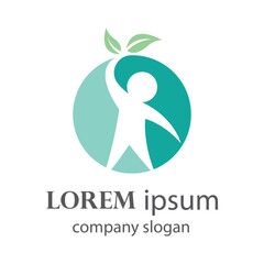 body recovery and health logo illustration design