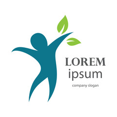 body recovery and health logo illustration design