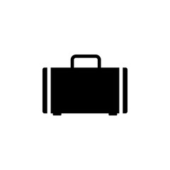 Luggage Suitcase flat vector icon. Simple solid symbol isolated on white background