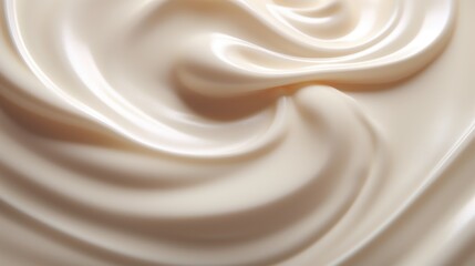 Close up view of a cream swirl, perfect for food and dessert concepts
