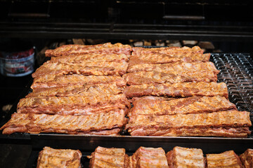  seasoned pork ribs ready for barbecue