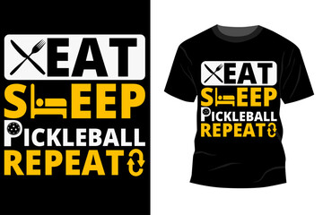 Inspiring motivation quote Pickleball vector typography t shirt design