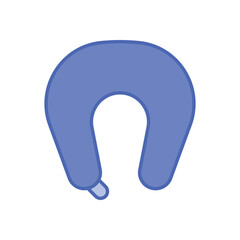 Duo Tone Neck Pillow vector icon