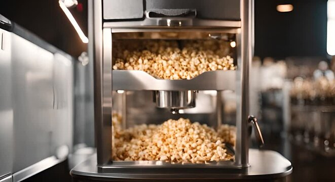 Popcorn making machine.