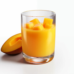 Fototapeta premium fresh mango juice with mango