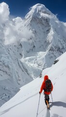 Exploring mountain peaks  a visual tale of mountaineering adventure and outdoor lifestyle