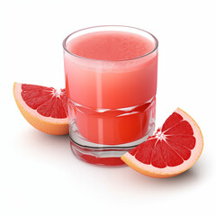 grapefruit and juice isolated