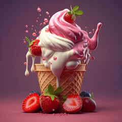 strawberry ice cream