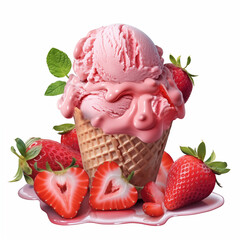 strawberry ice cream