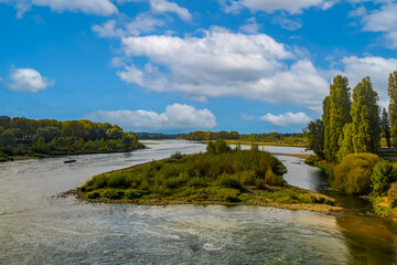 Landscape on Loire Valley in France