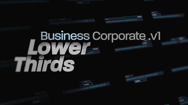 Business V1 Corporate Lower Thirds 