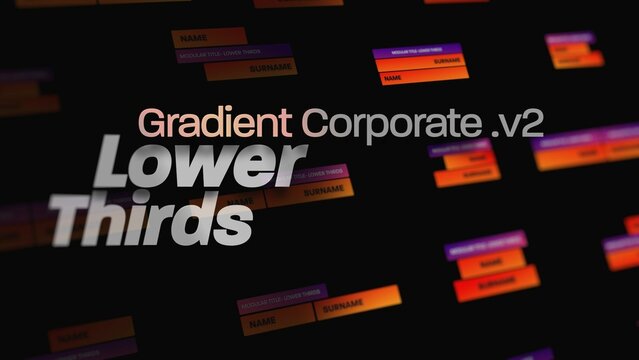 Gradient V2 Corporate Lower Thirds 