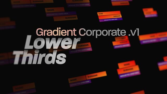 Gradient V1 Corporate Lower Thirds 