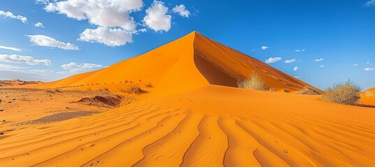 Captivating sahara desert landscape in egypt with mesmerizing undulating sand dunes
