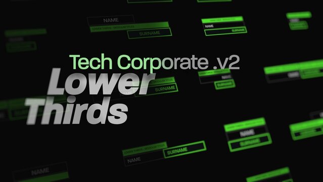 Tech V2 Corporate Lower Thirds 
